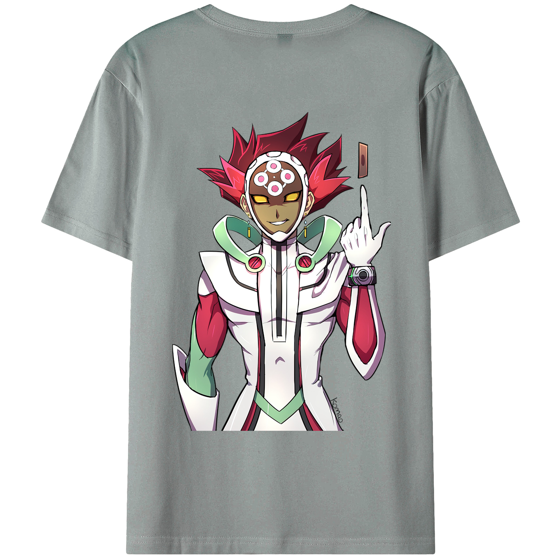 （画像用） 遊☆戯☆王 Yu-Gi-Oh! 綿100％ メンズ半袖Tシャツ（バックプリント） 通気性